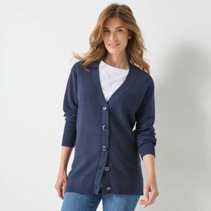 Hosszú, gombos pulóver kép