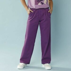 Széles szárú vászonnadrág apró testalkatúaknak kép