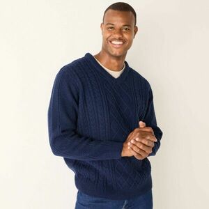 V-nyakú pulóver kép