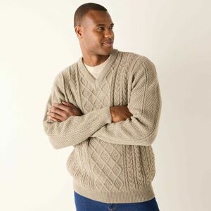 V-nyakú pulóver kép