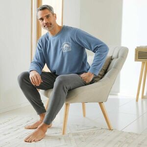 Középen nyomtatott polár pizsama kép