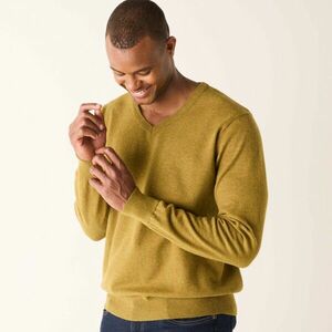 V-nyakú pulóver, 80% gyapjú, 20% poliamid kép