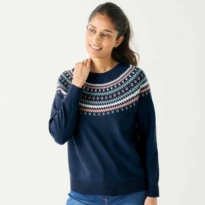 Báránygyapjú jacquard pulóver kép