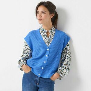 Egyszínű mintás mellény kép