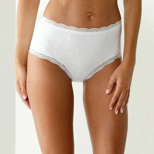 3 pár magas derekú maxi bugyi szett, rugalmas, pamut és csipke kép