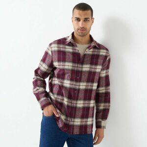 Kockás flaneling, kétszínű szett kép