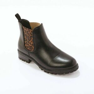 Alacsony szárú, leopárdmintás Chelsea csizma kép