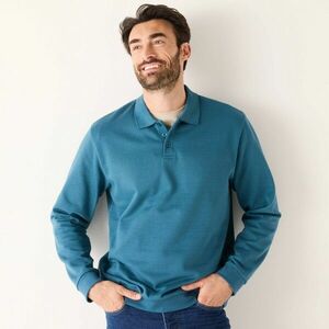 Stílusos pulóver pólógallérral kép