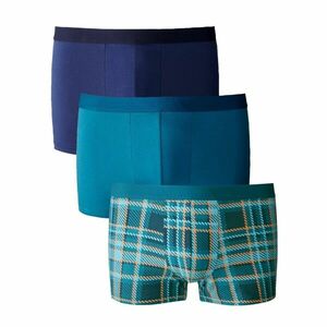 3 pár boxeralsó szett kockás és egyszínű változatban kép
