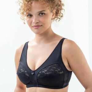 Csipkés és kötött push-up melltartó, merevítő nélküli kép