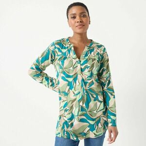 Hosszú ujjú tunika virágmintával kép