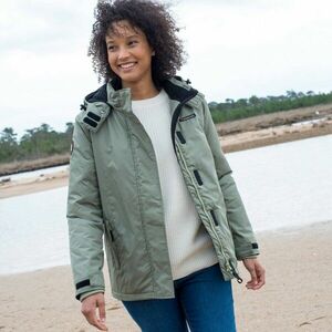 Polár bélésű vízálló kabát kép