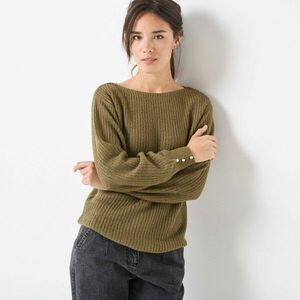 Csónaknyakú pulóver kép