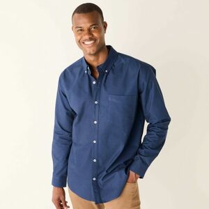 Egyszerű hosszú ujjú ing, Oxford anyagból kép