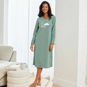 Mikropolár hálóing felhőhímzéssel kép