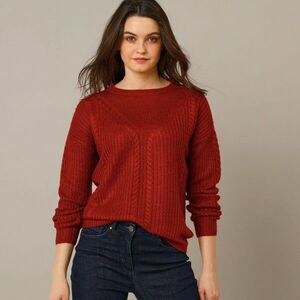 Kábelkötésű pulóver kép