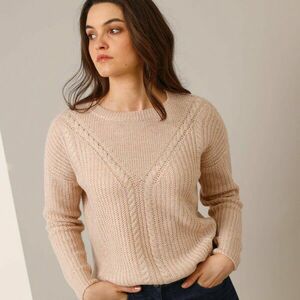 Kábelkötésű pulóver kép