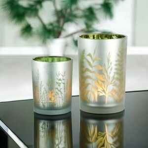 Üveggyertyatartó Zöld fű kép