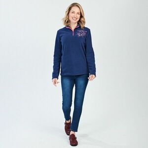 Fleece pulóver hímzéssel kép