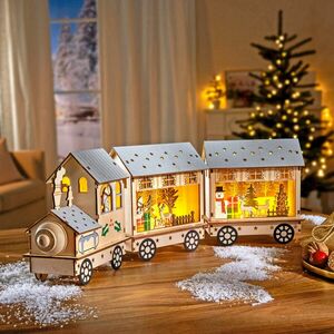 LED-es karácsonyi kisvonat kép