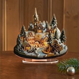 Karácsonyi asztali dekoráció kép