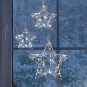 3 db LED-es fénydísz Csillag kép