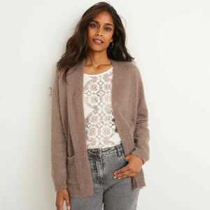 Hosszú pulóver szőrmével kép