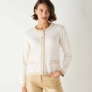 Csillámos szegélyű kardigán kép