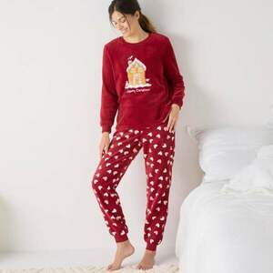 Karácsonyi motívumos polár pizsama kép