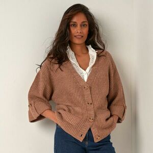 Laza kardigán 7/8-os ujjakkal kép