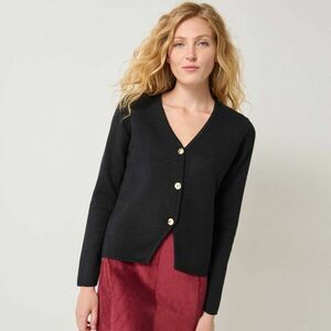 Aszimmetrikus V-nyakú pulóver kép