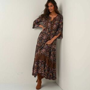 Hosszú ruha mintával kép