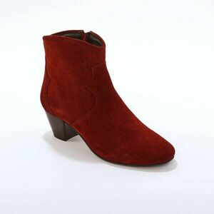 Boka magasságú bőrcsizma western stílusban kép