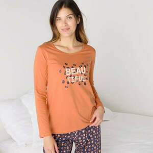 Hosszú ujjú pizsamafelső gyönyörű középnyomattal kép