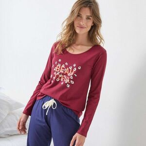 Hosszú ujjú pizsamafelső gyönyörű középnyomattal kép