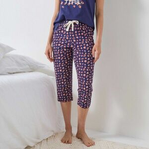 3/4-es pizsamanadrág nyomtatással a szárán kép