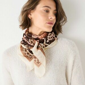 Nagy pamut voile sál virágmintával kép