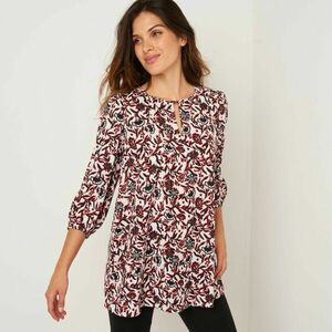 Lengő tunika virágmintával kép