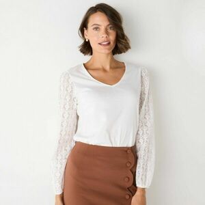 Hosszú ujjú csipkés póló kép