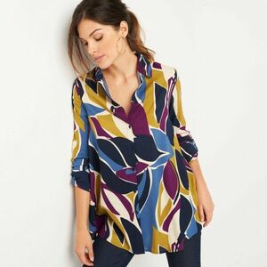 Bővülő tunika gombokkal, mintával kép