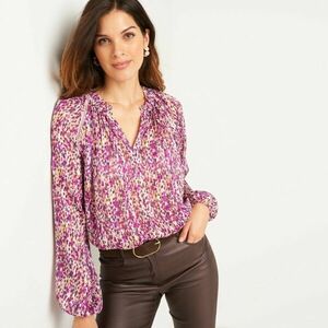 Fóliás blúz mintával kép