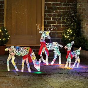 LED rénszarvas család 3 db. kép