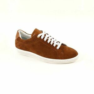 Bőr tornacipő, karamell kép