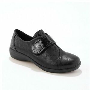 Derbies 2 anyagból, tépőzárral, fekete színben kép