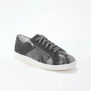 Kígyóbőr mintás, alacsony bőr tornacipő kép