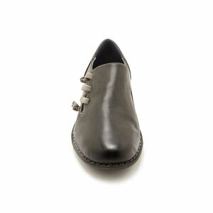 Bőr lapos cipő rugalmas fűzővel kép