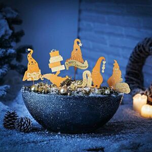 Kerti dekoráció Télapó csapata, 5 db-os szett kép