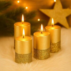 Viasszos gyertyák, 4 db-os szett kép