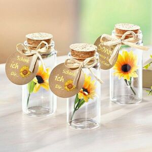 Ajándékcsomag Napraforgó üvegben, 3 db-os szett kép