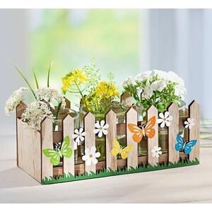 Fa dekoráció Kert 3 vázával kép